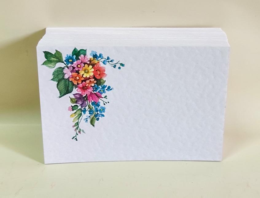 Biglietti stampati x 100 motivo fiori cadenti - Sconti per Fioristi e Aziende