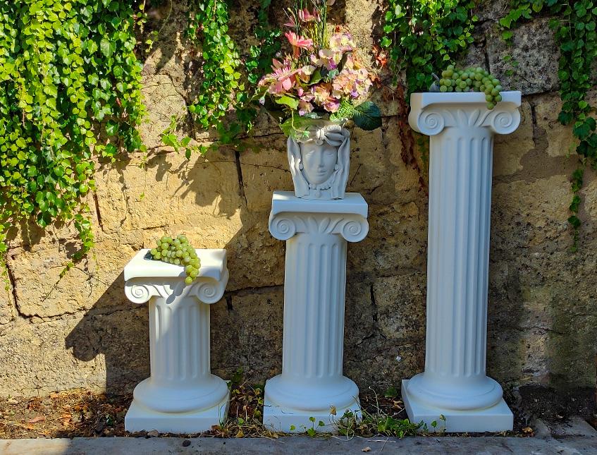 Colonna Romana in plastica - Sconti per Fioristi e Aziende . - H 50/70/100