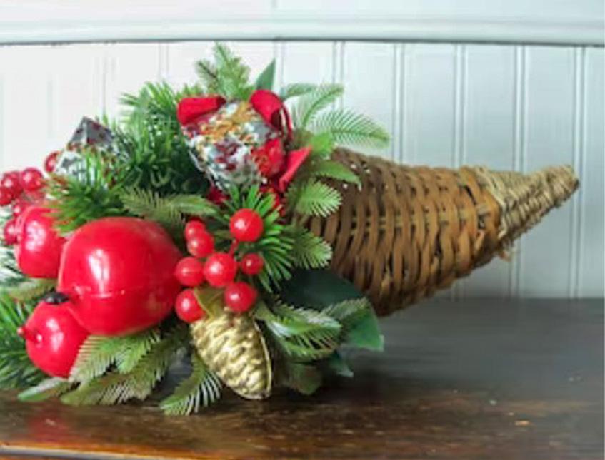Cornucopia Mini cm.15 in salice naturale - Sconti per Fioristi e Aziende
