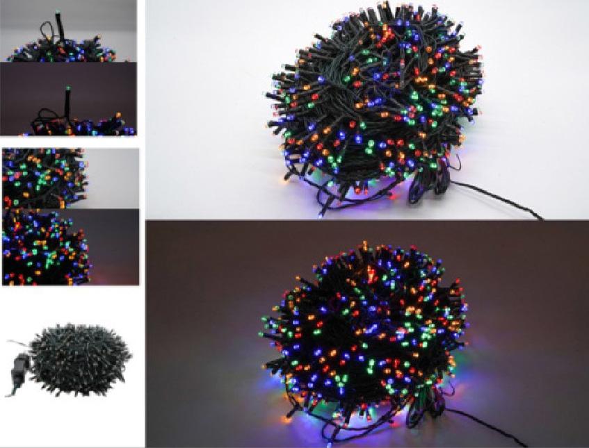 Filo 480 Luci Led da mt. 28 - Sconti per Fioristi e Aziende -  Multicolor con memory control