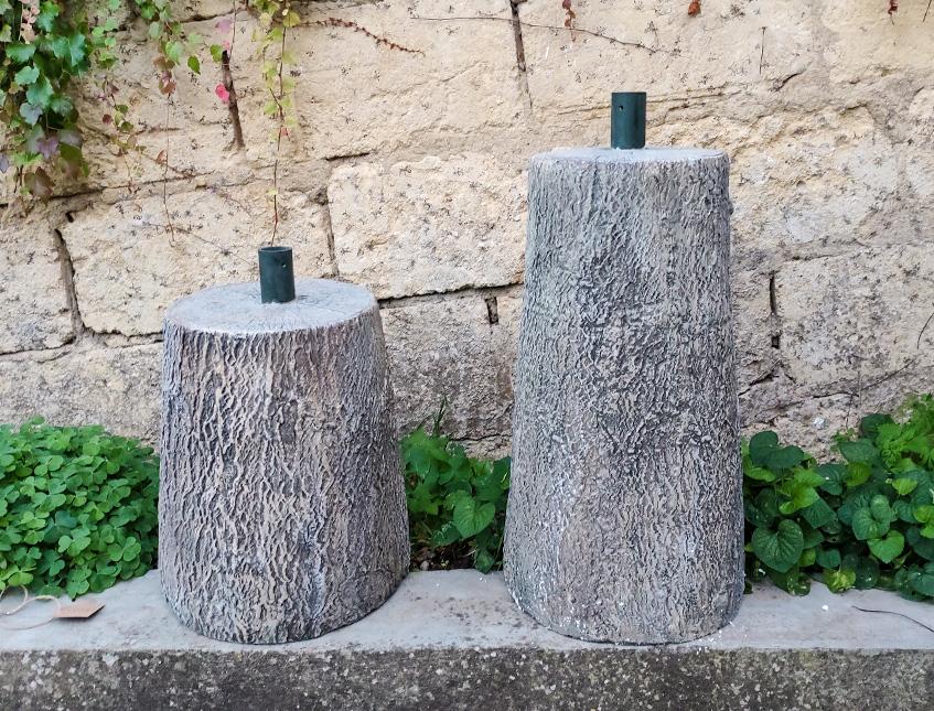 Tronco per albero di natale - Sconti per Fioristi e Aziende . - H 43 x 12 Kg in Cemento