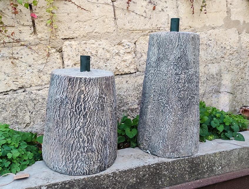 Tronco per albero di natale - Sconti per Fioristi e Aziende . - H 43 x 12 Kg in Cemento