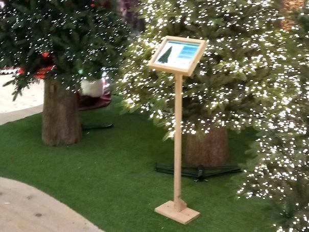 Tronco per albero di natale - Sconti per Fioristi e Aziende . - H 43 x 12 Kg in Cemento