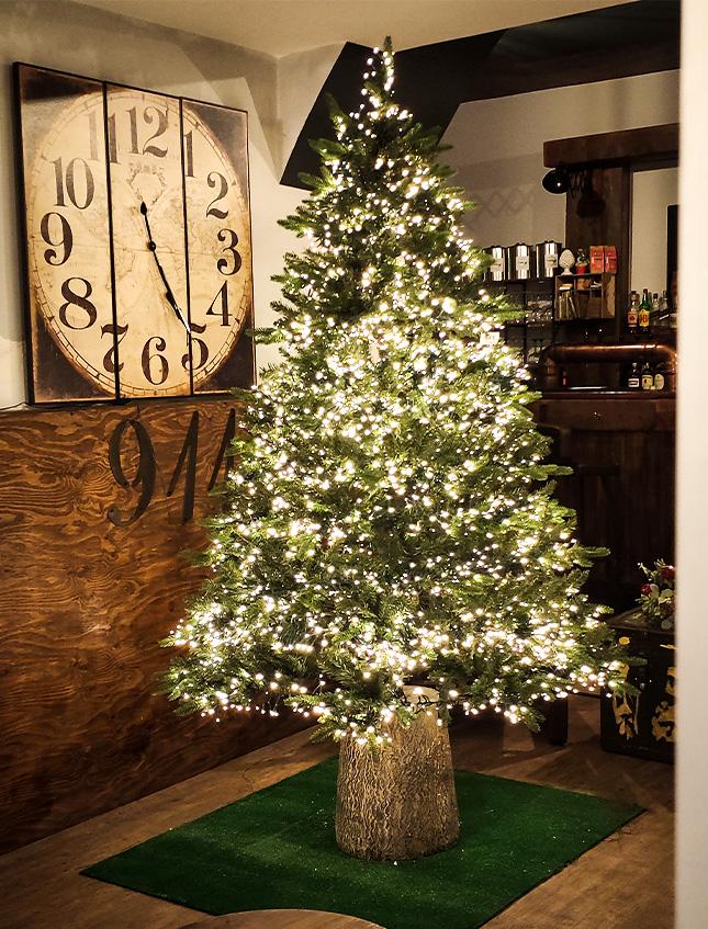 Tronco per albero di natale - Sconti per Fioristi e Aziende . - H 43 x 12 Kg in Cemento