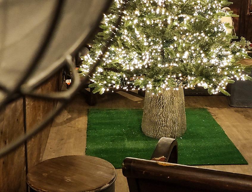 Tronco per albero di natale - Sconti per Fioristi e Aziende . - H 43 x 12 Kg in Cemento