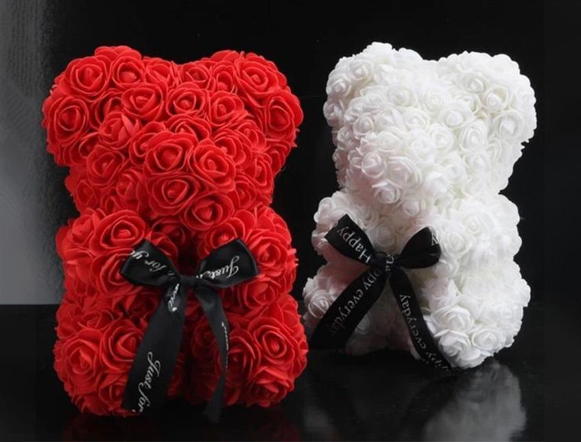 Teddy Bear Rose H 25 dm.14  - Sconti per Fioristi e Aziende - in box PVC