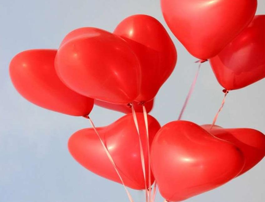 Palloncino Cuore Rosso - Sconti per Fioristi e Aziende - cm.40  confezione da 2