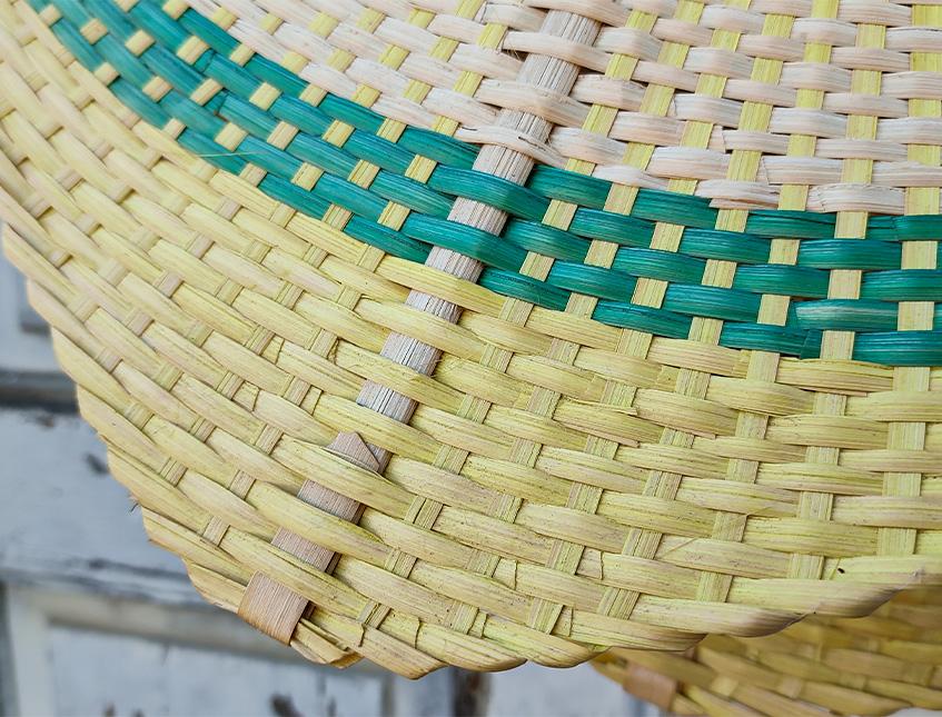 Ventaglio in paglia decorato- Sconti per Fioristi e Aziende -  cm 30