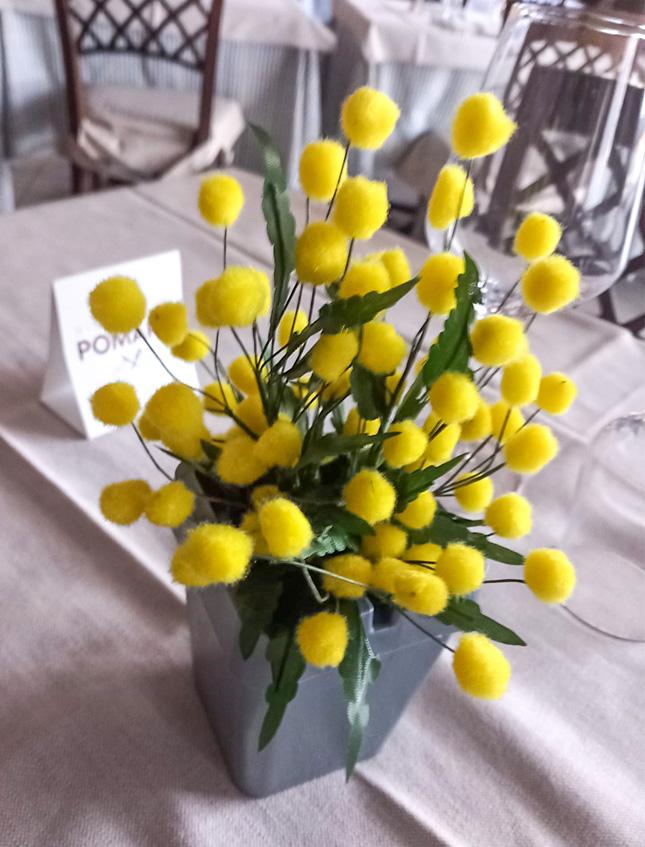 Mimosa mazzolino H 17 - Sconti per Fioristio e Aziende . - in poliestere