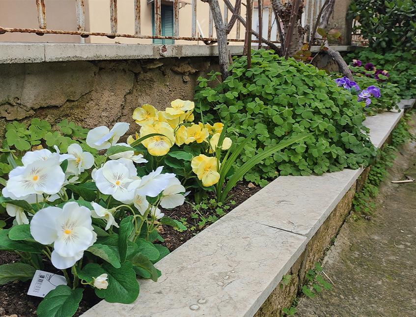 Violette del pensiero x 7  - Sconti per Fioristi e Aziende . - Artificiale in poliestere