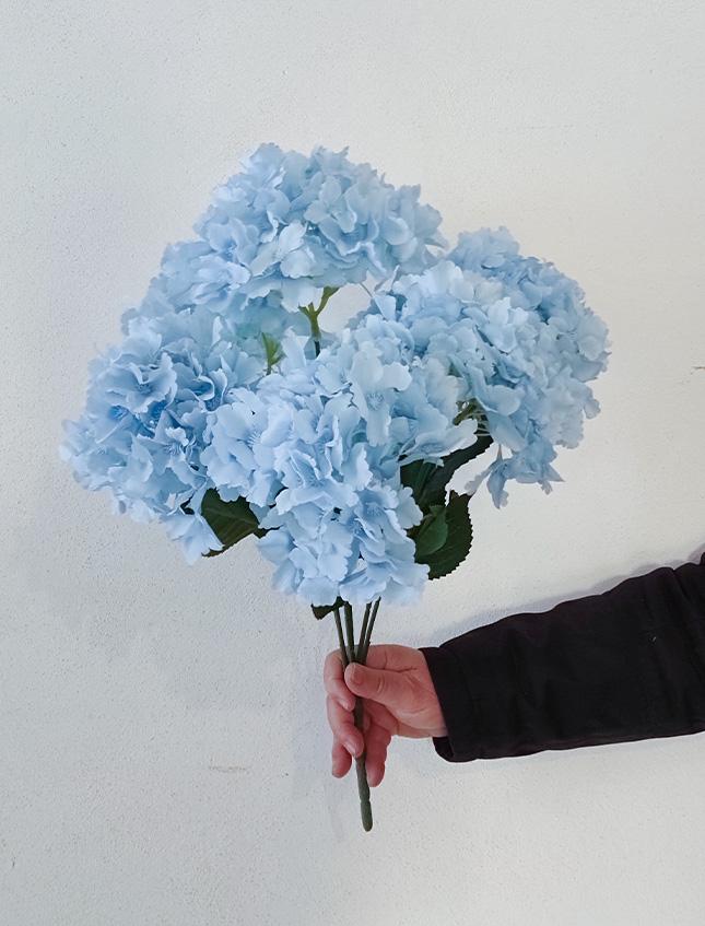 Ortensia Bush x 6 Artificiale - Sconti per Fioristi e Aziende . - Vari colori