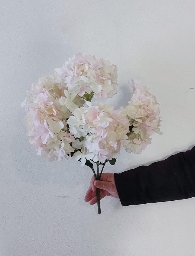 Ortensia Bush x 6 Artificiale - Sconti per Fioristi e Aziende . - Vari colori