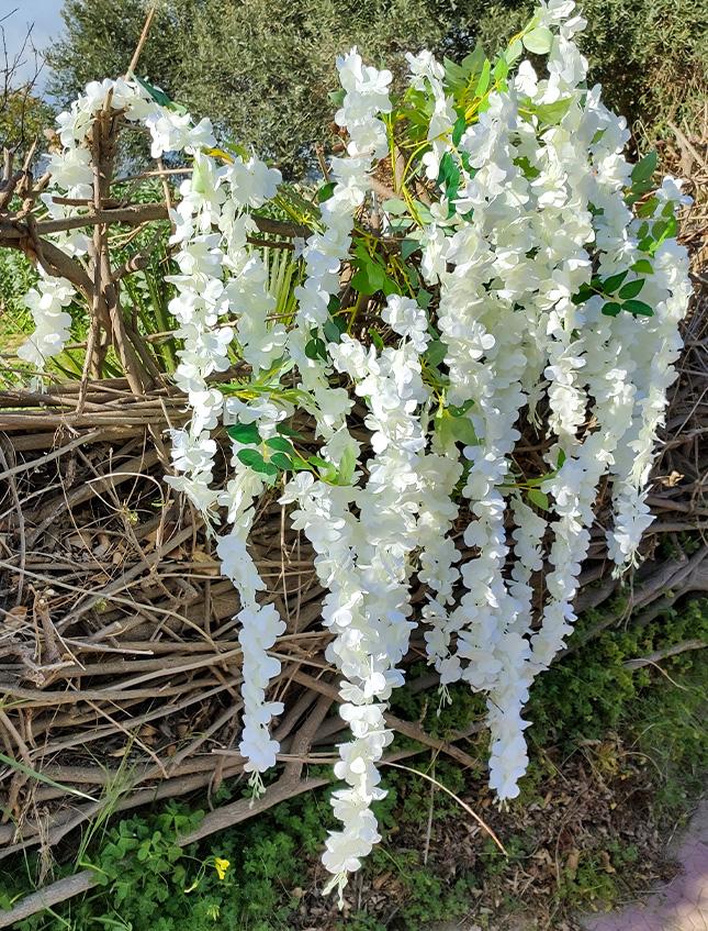 Maggiociondolo Bianco  H 107 - Sconti per fioristi e aziende . - In poliester