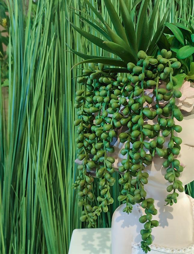 Senecio x 5 in gomma H 70 - Sconti per Fioristi e Aziende . - - Pianta del rossario Cadente