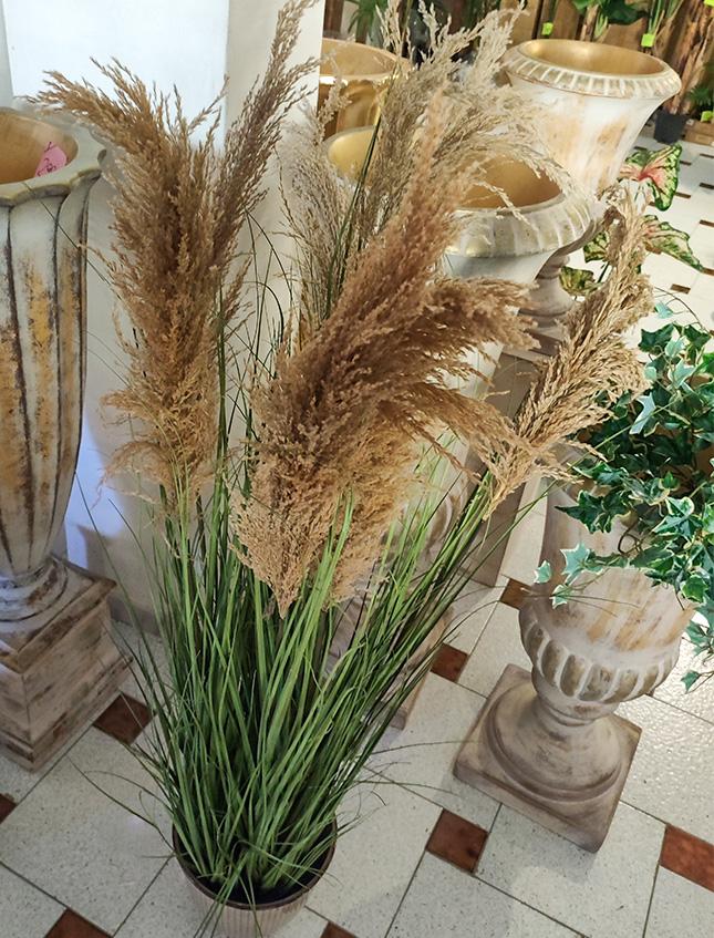 Pianta di Pampas H 170 - Sconti per Fioristi e Aziende . - Artificiale con Grass