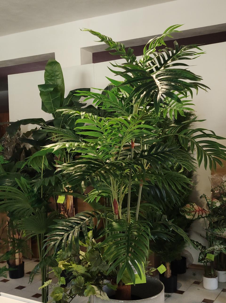 Areca Palm H 110 con vaso  - Sconti per Fioristi e Aziende . - Artificiale real touch