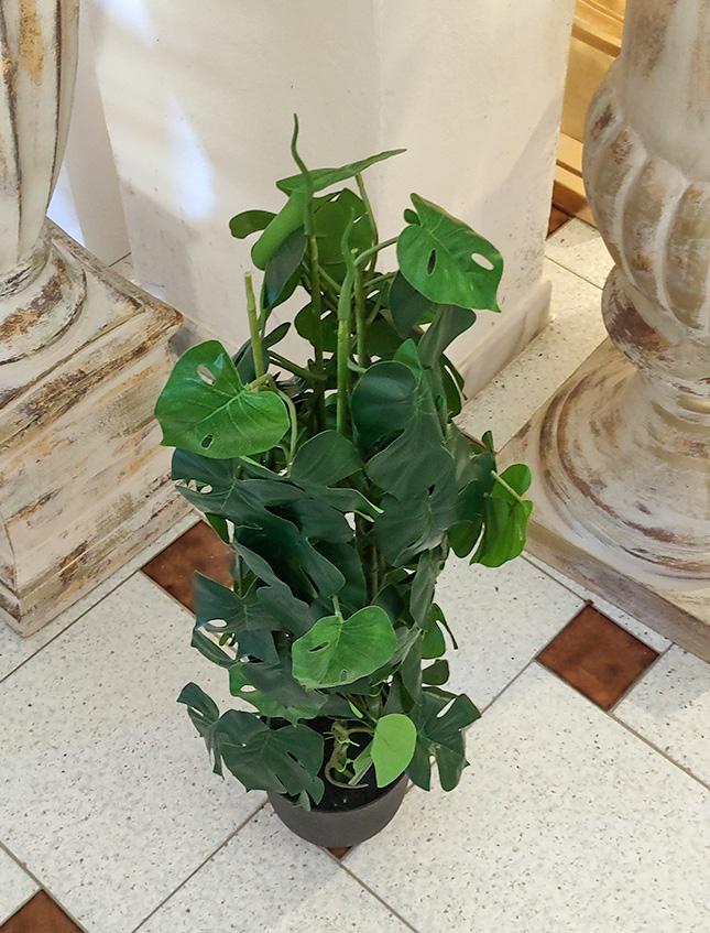 Filodendro H 90 a colonna - Sconti per Fioristi e Aziende . - Artificiale in vaso