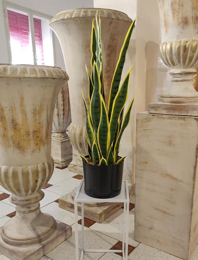 Sanseveria Trifasciata H 70 - Sconti per Fioristi e Aziende - Artificiale con vaso