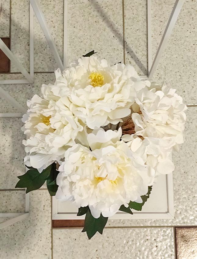 Mazzo ortensia e peonie x 4   - Sconti per fioristi e aziende . - iH 30 n poliestere