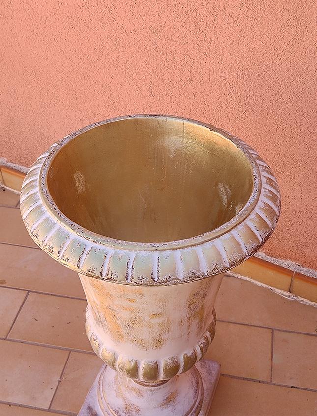 Coppa Romana Pietra Antica  - Sconti per Fioristi e Aziende . - Vetroresina H 62/92/122
