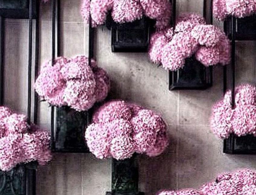 Ortensia Bush x 6 Artificiale - Sconti per Fioristi e Aziende . - Vari colori