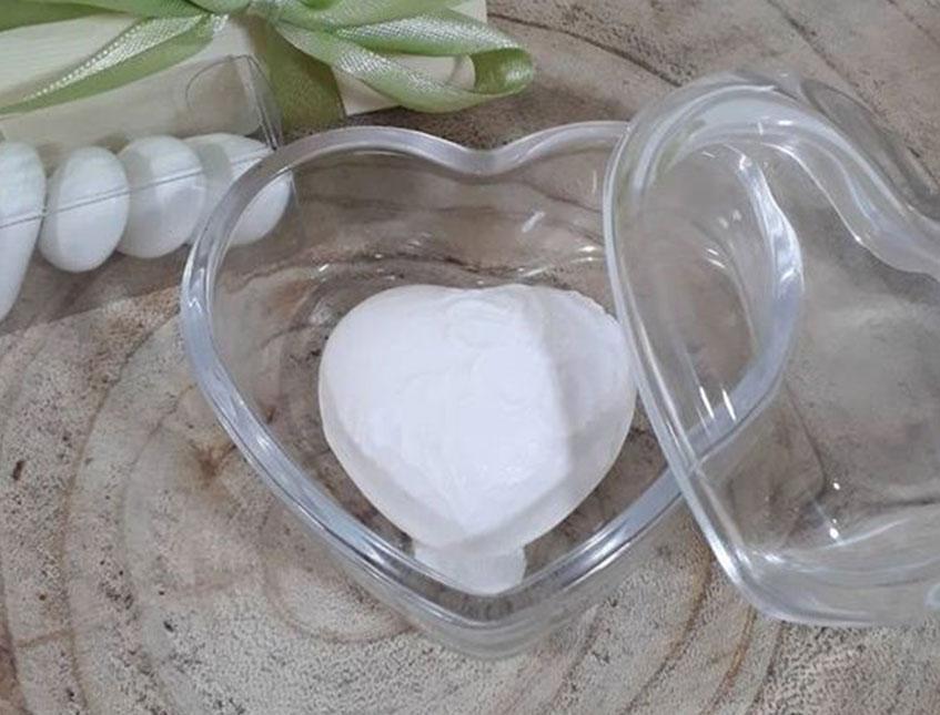 Cuore apribile x 5 in plastica mm. 60 Sconti per Fioristi, Wedding e Aziende