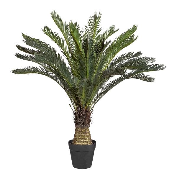 Cicas Palm H 130 con 29 Lvs - Sconti per Fioristi e Aziende . - Artificiale con vaso