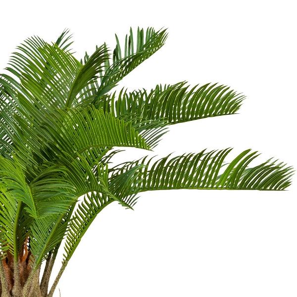 Cicas Palm H 60 con 18 Lvs  - Sconti per Fioristi e Aziende . - Artificiale con vaso