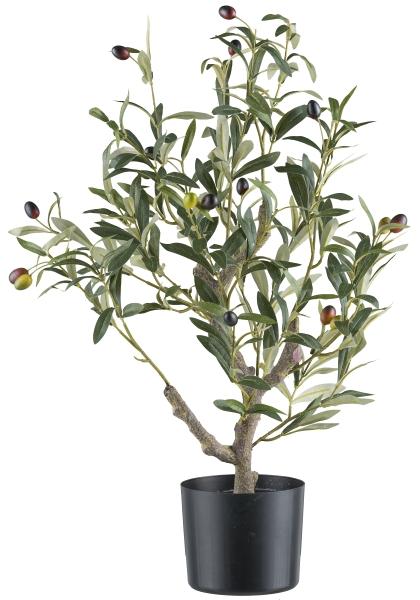 Olivo H 72 con 16 Olive - Sconti per Fioristi e Aziende . - Artificiale con vaso