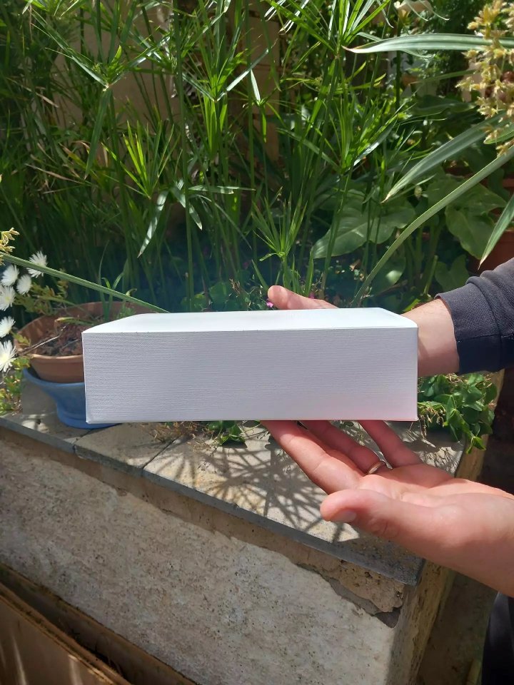 Scatola per bomboniera H 6 cm. 22 x 22  - Sconti per Fioristi, e Aziende -  lino bianco pieghevole