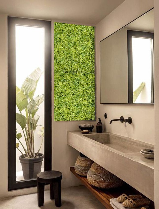 Pannello Muschio cm. 50x50 - Sconti per Fioristi e Aziende . - Artificiale Gommato