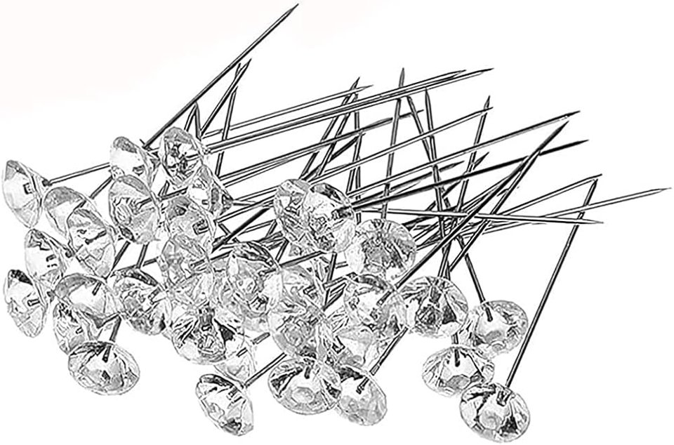 Diamante Sintetico su Spillo - Sconti per Fioristi e Aziende - Diamanti mm. 6 - 8 - 10