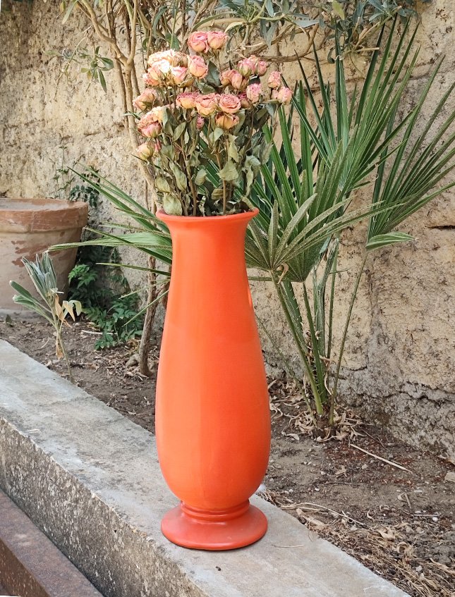 Vaso Kalim  H 40 dm. 11 -  Sconto per Fioristi e Aziende - in terracotta Colorata