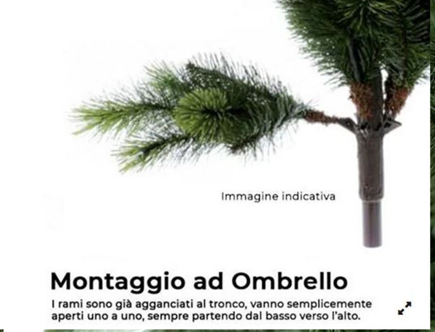 Albero Nigata abete verde  - Sconti per Fioristi e Aziende - H 152/183/213/244 in PE+PVC