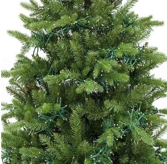 Albero Luxury abete c/ Led -  Sconti per Fioristi e Aziende - H 180/210/240 in PE+PVC