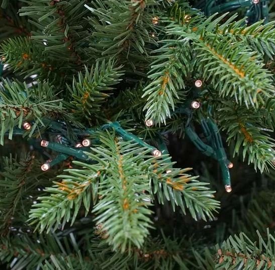 Albero Luxury abete c/ Led -  Sconti per Fioristi e Aziende - H 180/210/240 in PE+PVC