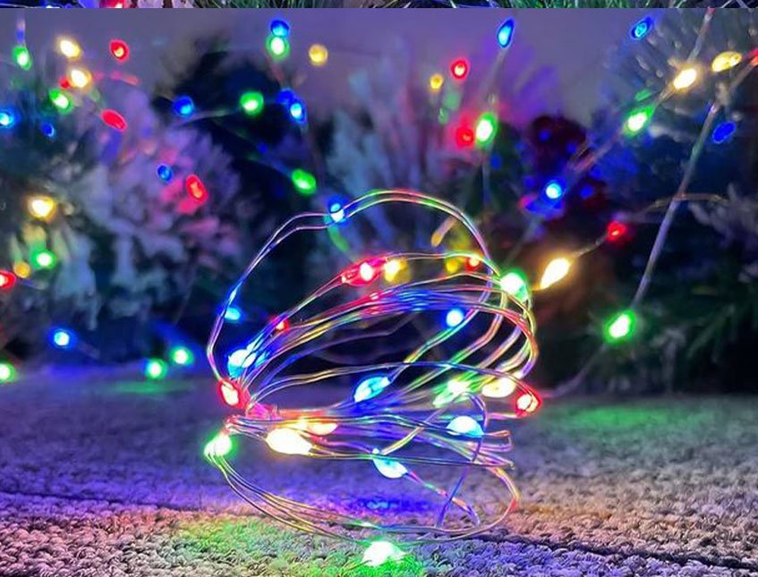 Filo 300 Luci Led da mt.10 - Sconti per Fioristi e Aziende - Rocchetto Multicolor