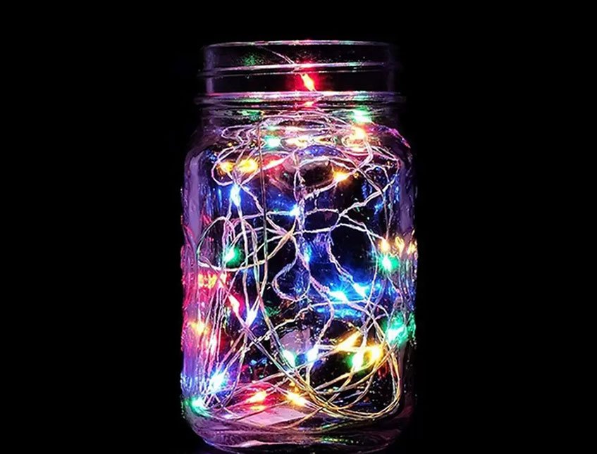 Filo 300 Luci Led da mt.10 - Sconti per Fioristi e Aziende - Rocchetto Multicolor