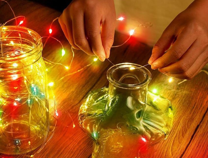 Filo 300 Luci Led da mt.10 - Sconti per Fioristi e Aziende - Rocchetto Multicolor