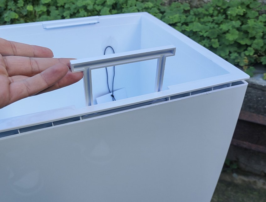 Vaso Infinity H 70 Bianco - Sconti per Fioristi e Aziende . - in ABS