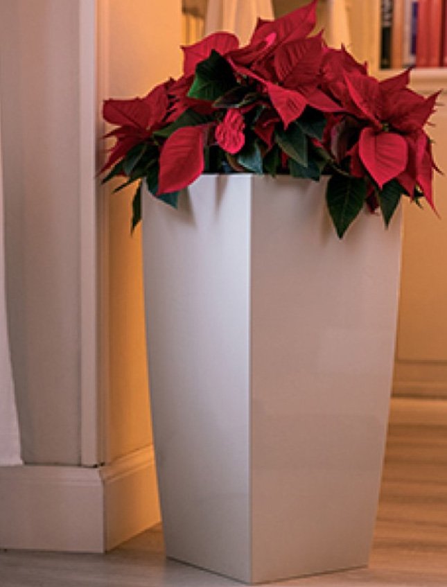 Vaso Infinity H 70 Bianco - Sconti per Fioristi e Aziende . - in ABS