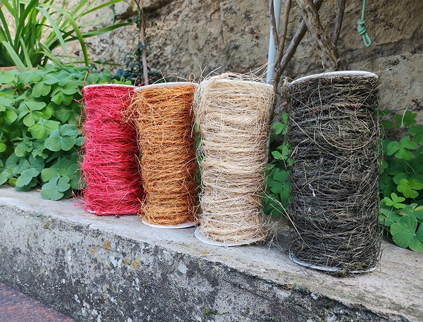 Nastro in canapa Naturale - Sconto per Fioristi e Aziende - Rotolo da  mt.10 Animato