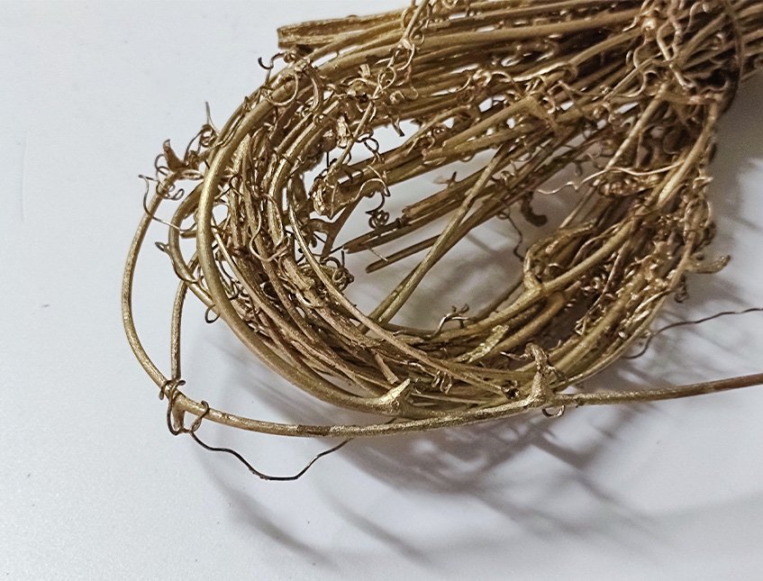 Fascio Oro legato H 28 - Sconti per Fioristi e Aziende - Naturale Conf. 30 gr.