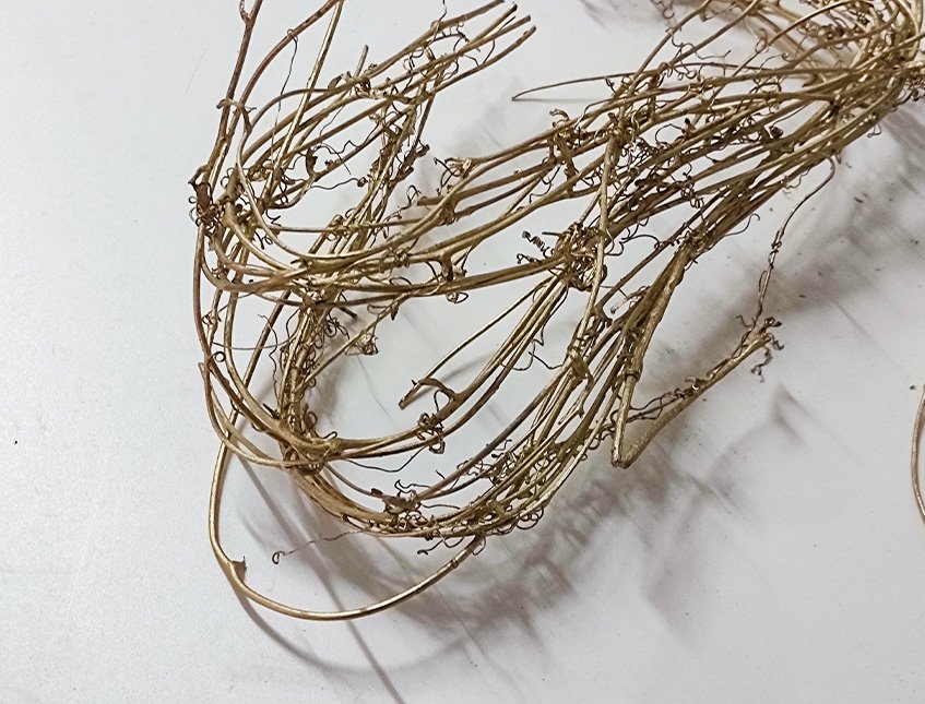 Fascio Oro legato H 28 - Sconti per Fioristi e Aziende - Naturale Conf. 30 gr.