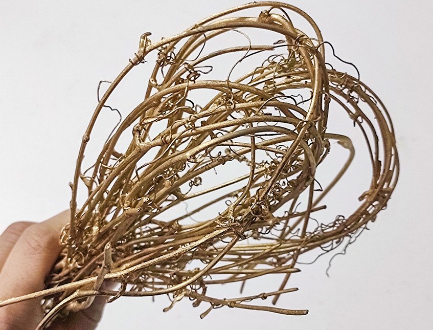 Fascio Oro legato H 28 - Sconti per Fioristi e Aziende - Naturale Conf. 30 gr.
