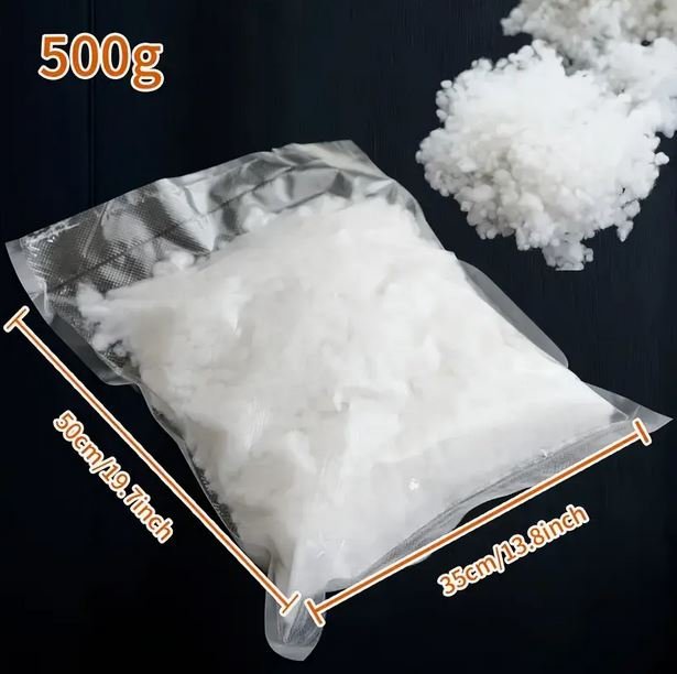 Ovatta Sintetica Riccia - gr. 500 - Sconti per Fioristi e Aziende - Fiocco di Neve soffice