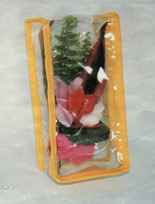 Borsa in PVC per Fiori - Sconti per Fioristi e Aziende - mod. verticale chiusa diversi colori