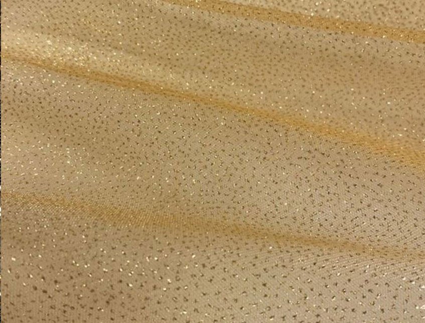Tulle Glitterato H 12,5 x 50 mt - Sconti per Fioristi e Aziende - Solo Oro e Argento