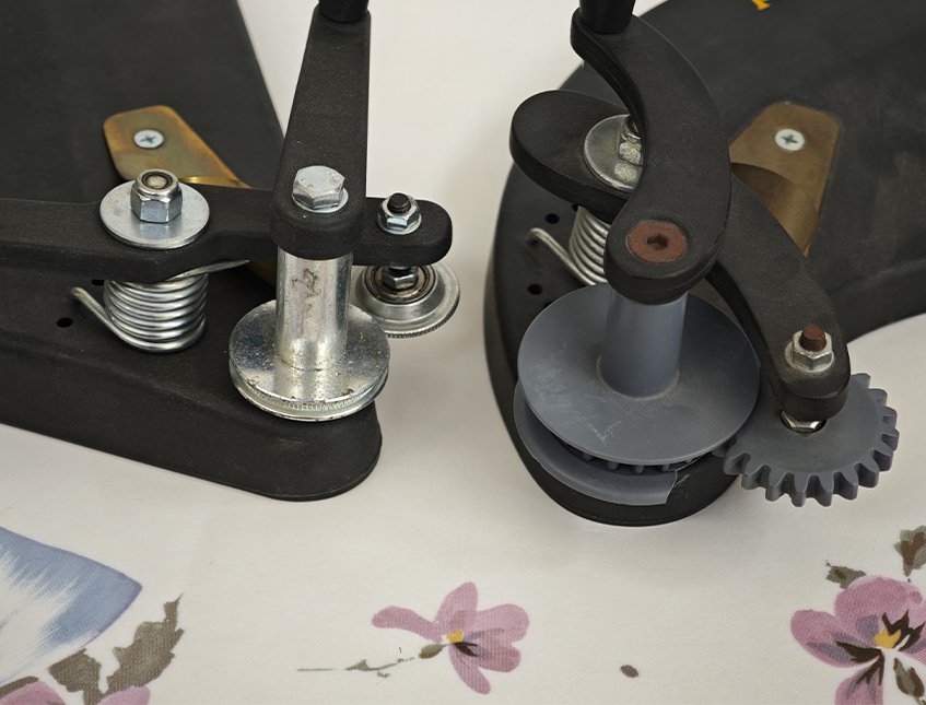 Macchina Crimpatrice Arriccia Bordi Stretta - Sconto per Fioristi e Aziende - dentatura acciaio per carta