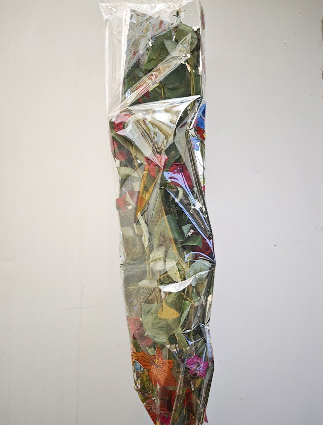 Buste per rose H 25 x 100 - Confezione da 100 buste - Stampa Fiori + Neutro